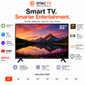 DTAC TV 32” Smart TV 2K | Dolby Audio | Android Smart TV